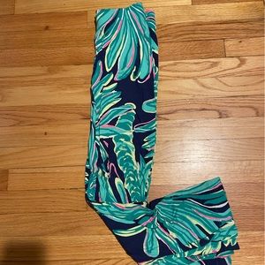 Lilly Pulitzer patterned yoga pants